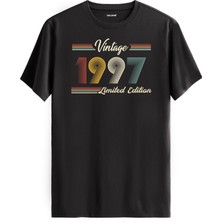 Colermi Klasik Vintage Tişört 1997 Tarihli Doğum Günü Hediyesi Bisiklet Yaka  Vintage Tshirt