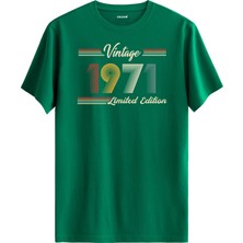 Colermi Klasik Vintage Tişört 1971 Tarihli Doğum Günü Hediyesi Bisiklet Yaka  Vintage Tshirt