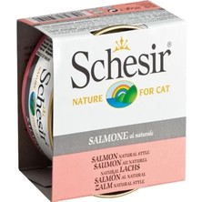 Schesir Somonlu Naturel Konserve Kedi Maması 85 gr