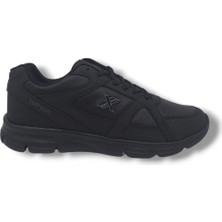 Lutton 3555 Unisex Siyah Bağcıklı Yürüyüş Koşu Büyük Numara Spor Ayakkabı 45 46 47 48