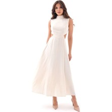 Asyahsap 7094 Elbise-Bej