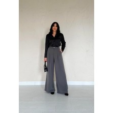 Asyahsap Siyah Saten Gömlek