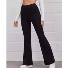 Ispanyol Geniş Paça Dalgıç Kumaş Kışlık Tayt