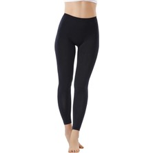 Kadın Layzaform Lingerie Siyah Uzun Tayt Mikro Elyaf