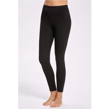 Kadın Siyah Uzun 2 Li Paket Likralı Tayt