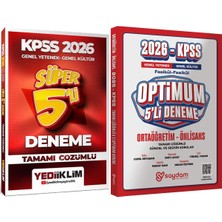 2026 Kpss Tamamı Çözümlü Süper 5li Deneme - Optimum 5 Deneme