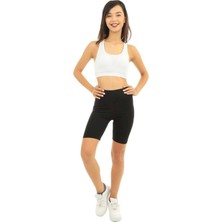 Kadın Siyah Diz Üstü 3 Lü Paket Likralı Tayt