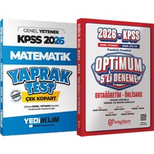 2026 Kpss Matematik Çek Kopart Yaprak Test - Optimum 5 Deneme