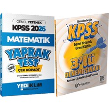 2026 Kpss Matematik Çek Kopart Yaprak Test - 3 Deneme