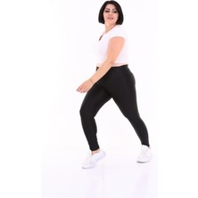 Yüksek Bel Ithal Büyük Beden Parlak Tayt