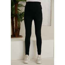 Beli Ayarlanabilir Hamile Tayt Siyah