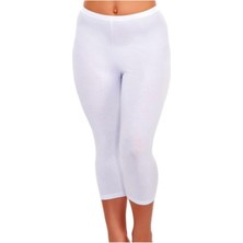 Kadın Siyah Kapri Likralı Modal Tayt