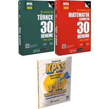 2026 Kpss Tüm Adaylar Için Türkçe Matematik 30 Deneme - 3 Deneme
