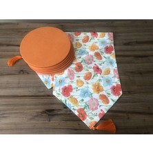 Trend Yuvam Ev Tekstil Ürünleri Gelincik Desenli Runner & Supla
