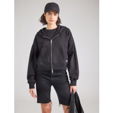 Ck LV047C216G French Terry Woven Label Fz Hood Kadın Sweatshirt