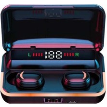 S'82 Bluetooth Kulaklık Dijital Şarj Göstergeli Powerbankli Bass Özellikli Kablosuz Kulakiçi 5.1 Mikrofonlu