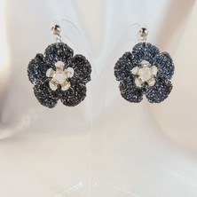 Crystal Atelier Bohem Tarz El Yapımı Örgü Çiçek Küpe | Günlük ve Özel Gün Kullanımı Için | Bohem Tarz Çiçek Küpe | El Yapımı, Hafif, Zarif ve Antialerjik Tasarım | Bohem ve Vintage Stil Kadın Takı