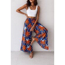 Arben Boutique Kadın Yüksek Bel Lastikli Desenli Süprem Pantolon