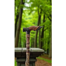 Özel Işlemeli Devrek Bastonu Kızılcık Ağacı