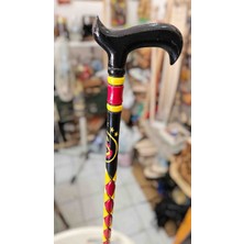 Özel Işlemeli Devrek Bastonu Kızılcık Ağacı