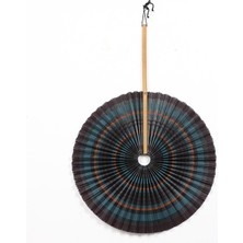 Mylamp Ravi  62X85 Cm. Siyah & Renkler Bambu Akordeon Yelpaze