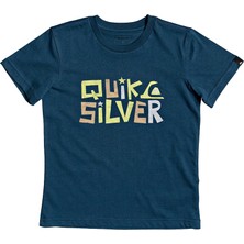 Quiksilver Bigger Picture Boy Erkek Çocuk Mavi Tişört