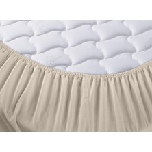 Menderes Home Cotton Collection Ranforce Tek Kişilik Fitted Düzboya Bej