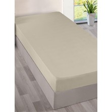 Menderes Home Cotton Collection Ranforce Tek Kişilik Çarşaf Düzboya Krem