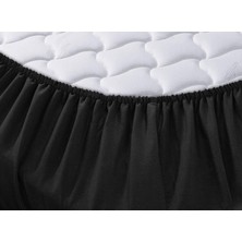 Menderes Home Cotton Collection Ranforce Çift Kişilik Fitted Siyah