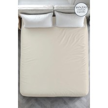 Menderes Home Cotton Collection Ranforce Çift Kişilik Fitted Krem