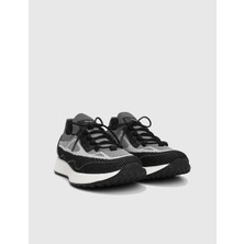 Darwin Triko Deri Siyah Erkek Spor Ayakkabı