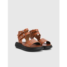 Noma Hakiki Deri Taba Kadın Sandalet