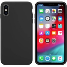 Piyasa Sepeti Apple iPhone X İçi Kadife Silikon Kılıf Siyah