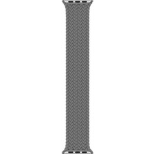 Piyasa Sepeti Apple Watch 3 42 MM Tek Parça SMALL Hasır Kordon Gri