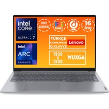 Lenovo Thinkbook 16 G7 Ultra 7 155H 16GB 512GB SSD 16" Wuxga Freedos Notebook 21MS008RTR