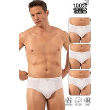 Özkan Underwear Özkan 0037 3'lü Paket Erkek Pamuklu Penye Süprem Esnek Rahat Slip Külot