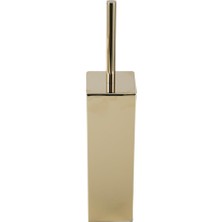 Kobos Kare Tuvalet Fırçalığı Yerden Altın KBW-822GL