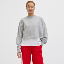 Kadin Bisiklet Yaka Sweatshirt - Caia