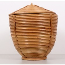 Mylamp Himari Rattan 35X40 Cm. Büyük Saklama Kutusu
