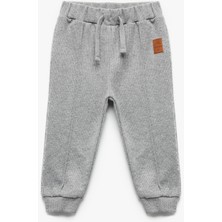 Beli Lastikli Cepli Basic Jogger Eşofman Altı