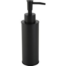 Kobos Tezgah Üstü Yuvarlak Sıvı Sabunluk Mat Siyah KBW-621MB