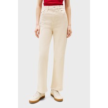 Tommy Jeans Streç Pamuklu Slim Straight Yüksel Bel Düz Paça Kot Pantolon Bayan Kot Pantolon DW0DW20997 Ach