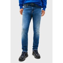Tommy Jeans Pamuklu Slim Fit Normal Bel Düz Paça Jeans Erkek Kot Pantolon DM0DM22203 1A5