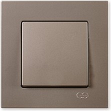 Günsan Elektrik Eqona Metalik Bej Anahtar - Çerçevesiz