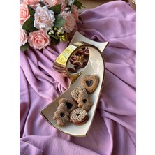 Dream Gold Dikdörtgen Servis Tabağı 2 Bölmeli