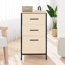 Çok Amaçlı Dolap 3 Çekmeceli Orta Boy Komodin Sehpa Çam 1601