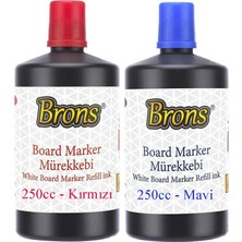 Kırmızı Mavi Yazı Tahta Kalem Mürekkebi 250ML 1 Adet Brons Tahta Kalemi Mürekkebi Kolay Silinebilir 250GR Okul Sınıf