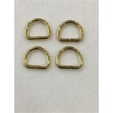 Çanta Halkası D Demir 2,5 cm 4 Lü Set