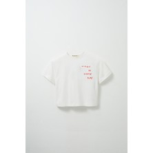 Marvy Party Baskılı Oversize Tişört