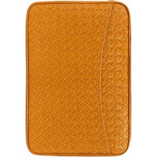 Cohiba Dahili Çakmaklı Kahverengi Mozaik Desenli Deri Puro Taşıma Çantası - Seyahat Humidoru